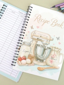 Caiet de retete, coperta model Recipe Book, jurnal planificare gatit, pentru pasionati culinari - Img 6