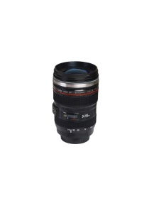 Cana termos in forma de obiectiv camera foto cu capac, interior din otel inoxidabil, potrivita pentru calatorii si camping, 350 ml, dimensiuni 15x8.5x8.5x8.5 cm, culoarea negru, The Casius.® - Img 2