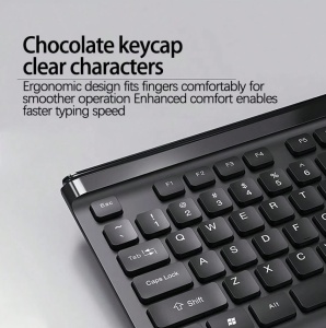 HP Set mouse si tastatura CS500, wireless, subtire, silentios, tastatura numerica, set multifunctional pentru birou si acasa, negru - Img 4