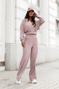 Set catifea MEGGI - gri melanj