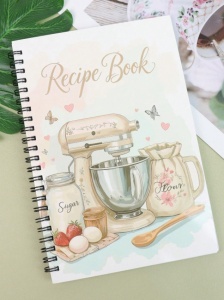 Caiet de retete, coperta model Recipe Book, jurnal planificare gatit, pentru pasionati culinari - Img 3