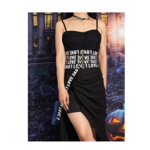 Curea tip corset de talie cu design urban pentru imbracaminte, culoarea negru si alb - Img 4