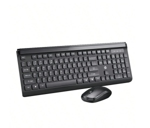 HP Set mouse si tastatura CS500, wireless, subtire, silentios, tastatura numerica, set multifunctional pentru birou si acasa, negru
