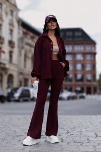 Set catifea BLAIR - Bordo
