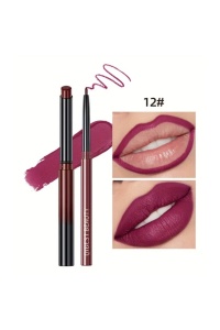 Set Lip kit format din creion de buze si ruj solid, ultrarezistent, culori pigmentate, culoarea 012 - Img 2