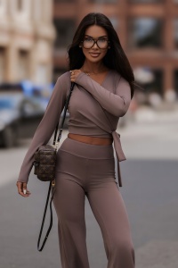 Set YOGA - gri-taupe