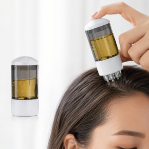 Aplicator ulei pentru scalp cu bile de masaj, tip pieptene, rezervor 10 ml, 5.5 cm - Img 3