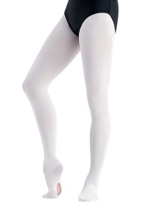 Dres subtire de balet set de x 2 buc, pentru fete, cu gaura in talpa, potriviti pentru dans, culoarea alb