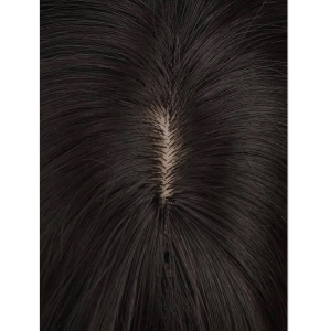 Peruca pentru femei, par scurt drept cu breton, culoarea saten natural, 40 cm - Img 6