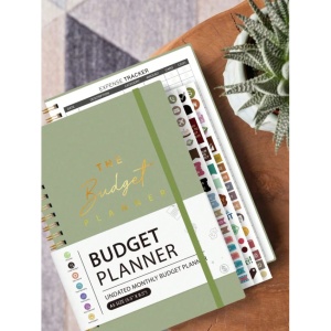 Planificator de Buget Lunar, 112 Foi, Jurnal pentru Economii și Gestionarea Cheltuielilor, verde - Img 4