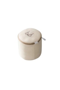 Saculet protector pentru spalare sutiene in masina de spalat rufe, 17x17 cm, culoarea bej, The Casius.®