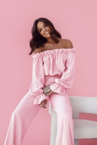 Set lenjerie MIA - Roz deschis