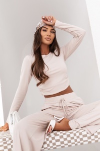 Set mâneci lungi SHIRA - Bej