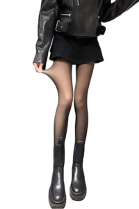 Ciorapi opaci pentru dama, material elastic rezistent, imita culoarea pielii prin ciorapii negri, 80 DEN, marime XS-S, culoarea negru, theCasius.®