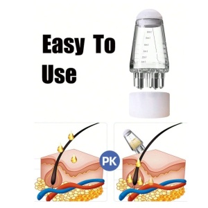 Dispozitiv mic cu bile tip pieptene pentru masarea scalpului cu ulei, 2,5 x 2,5 x 5 cm - Img 4