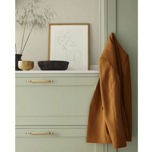 Maner elegant din aliaj pentru sertar sau dulap, design francez, minimalist - Img 2