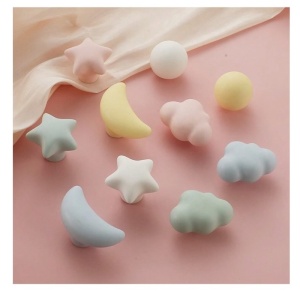 Maner tip buton din ceramica pentru dulap sau sertar
