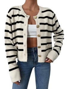 Pulover casual pentru dama cu nasturi aurii, marime universala