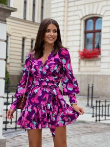 Rochie ANNA - Flori violet