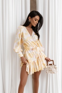 Rochie ANNA - Galben vibrant - Img 2