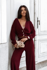 Set catifea MEGGI - Bordo