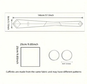 Set pentru barbati clasic, material satinat, include cravata, batista si butoni, culoarea violet cu insertii aurii, theCasius.® - Img 2
