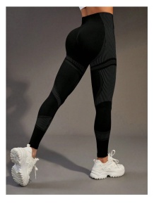 Colanti material respirabil, model Studio, potriviti pentru yoga, fitness, marimea L, culoarea negru, theCasius.® - Img 4