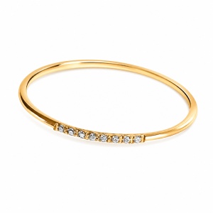 Inel elegant dama cu stras, otel inoxidabil placat cu aur 18K, design rafinat, rezistent - Img 6