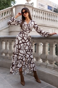 Rochie lunga ANNA - Bej si Maro