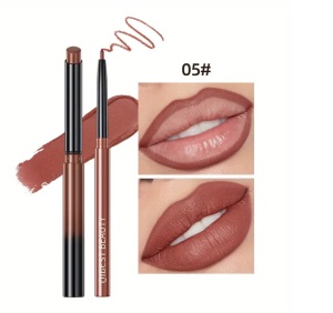 Set Lip kit format din creion de buze si ruj solid, ultrarezistent, culori pigmentate, culoarea 005