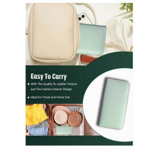 Set profesional de ingrijire manichiura si pedichiura, 22 accesorii, otel inoxidabil, inclus etui, culoarea verde - Img 2