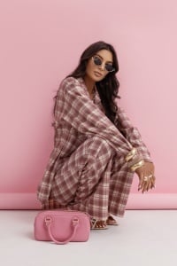 Set QUEENS - Roz + gri-taupe - Img 3