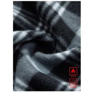 Cardigan pentru barbati captusita cu fermoar cu insertie de material raiat pe umeri, culoarea bej maro - Img 5