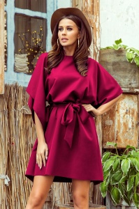 SOFIA Rochie fluture cu cordon în talie - VISINIU