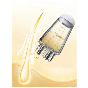 Dispozitiv mic cu bile tip pieptene pentru masarea scalpului cu ulei, 2,5 x 2,5 x 5 cm - Img 5