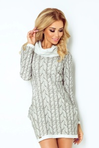 Golf - rochie cu buzunare mari - model gros de împletitură