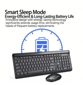 HP Set mouse si tastatura CS500, wireless, subtire, silentios, tastatura numerica, set multifunctional pentru birou si acasa, negru - Img 6