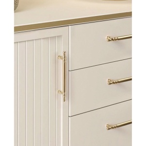 Maner elegant din aliaj pentru sertar sau dulap, design francez, minimalist - Img 3