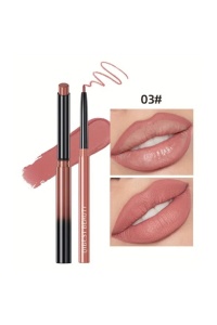 Set Lip kit format din creion de buze si ruj solid, ultrarezistent, culori pigmentate, culoarea 003