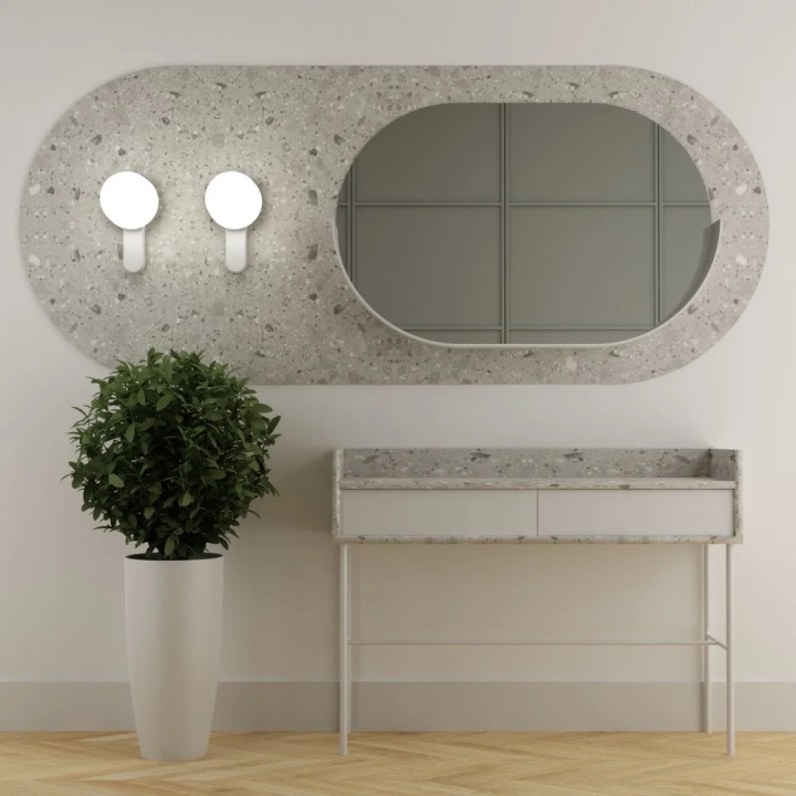 Aplică de perete KUUL D white IP44, alb - Img 3
