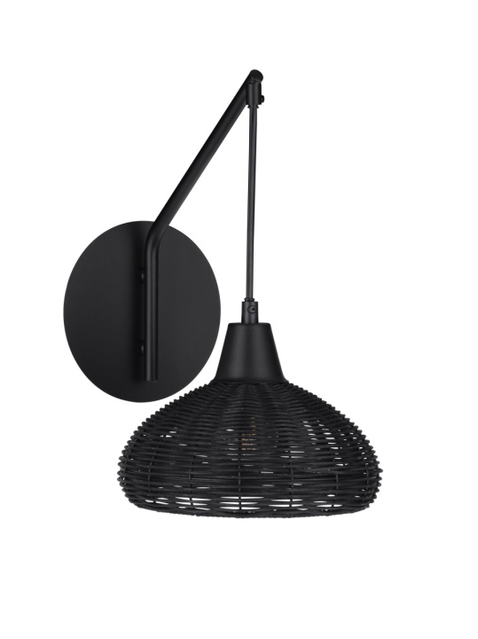 Aplica perete decorativa Fado Negru 20,5 x 14 x 40 cm - Img 2