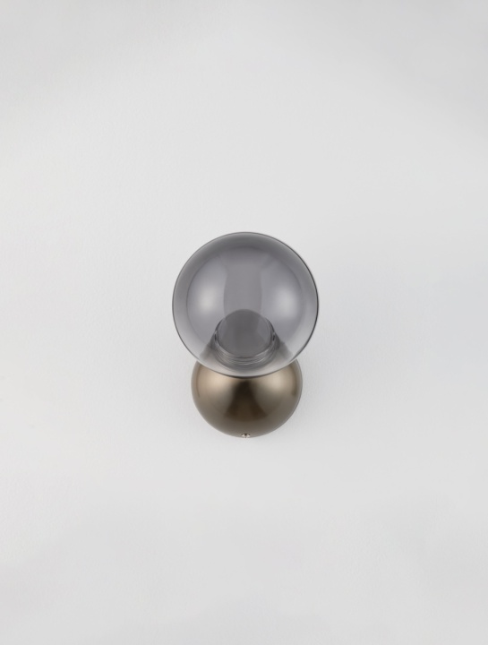 Aplica perete decorativa Silenzio Nikel periat / Smokey 13 x 16,5 x 17,3 cm - Img 3