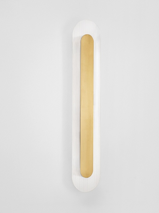 Aplica perete decorativa Vetrio Auriu / Transparent 14 x 6,5 x 70 cm - Img 3