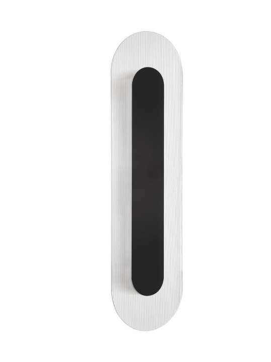 Aplica perete decorativa Vetrio Negru / Transparent 14 x 6,5 x 50 cm - Img 2