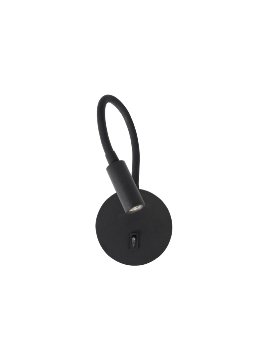 Aplica perete pentru pat Jaco Negru 10 x 3 x 44 cm - Img 2