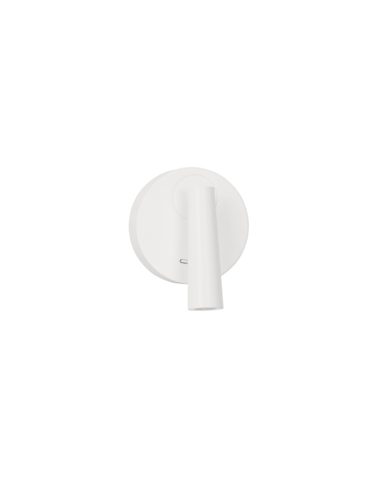 Aplica perete pentru pat Tico Alb Ø10,4 x H 12,6 cm - Img 2