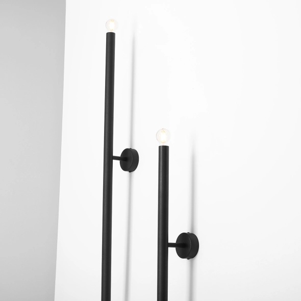 Aplică Tubo înălțime 100 cm 2xE14 - Negru - Img 6