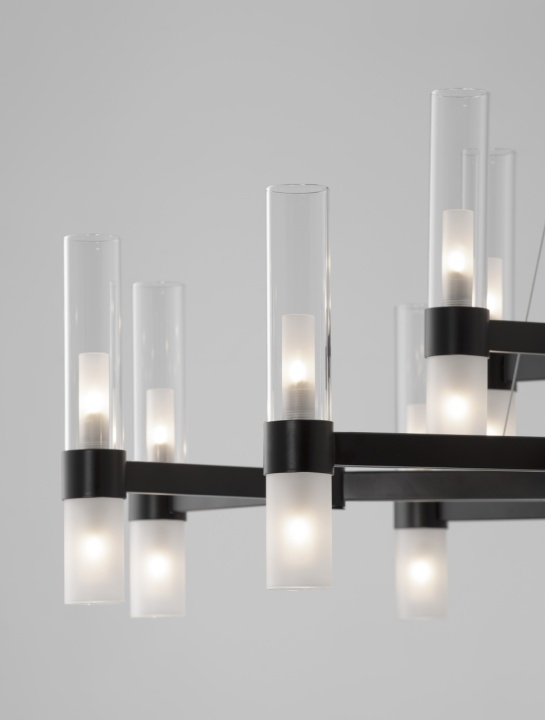 Candelabru Century Negru / Transparent Ø120 x H 210 cm - Img 5