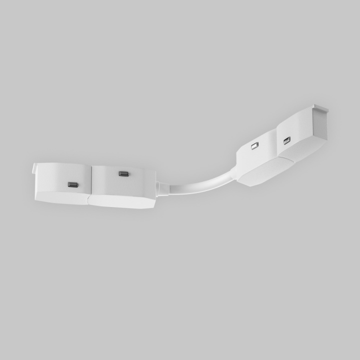Conector electric Sina magnetica Exility - Alb - Img 2
