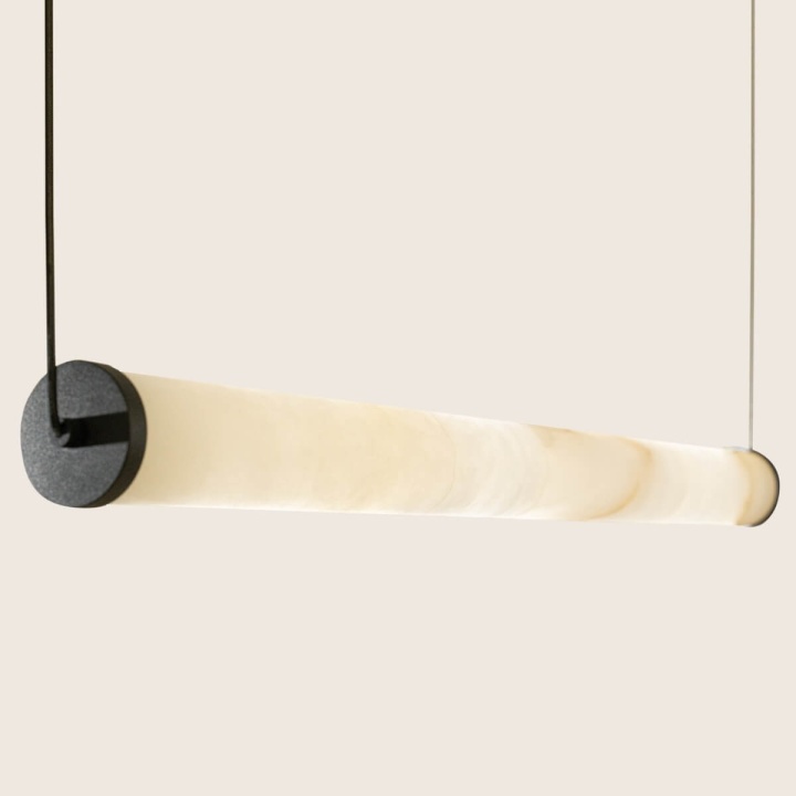 Corp de iluminat suspendat Alabaster LED 3000K - Negru, Natural - Img 3
